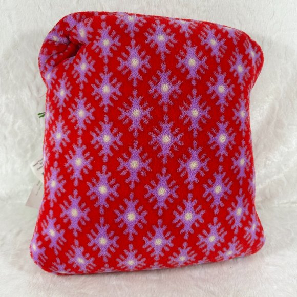 NWT Vera Bradley Petite Paradise Red Fleece Travel Blanket 60" X 45" Carry-On - Picture 6 of 9
